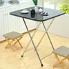 Mesa Quadrada Dobrável Pequena, Mesa de Jantar, Uso Doméstico Simples, Aluguel de Dormitório, Mesa Retangular para Comer, Escrivaninha, Portátil para Montar Barracas
