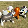 Parque de diversión de globos de dibujos animados tridimensionales con ruedas, juguete infantil, globo con forma de animal creativo, globo de película de aluminio, venta al por mayor