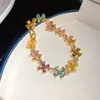 ¡Elegancia exquisita! Pulsera de perlas con cuentas de circonita ovaladas estilo corte francés, un accesorio de lujo ligero y de alta gama