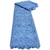 Tecido de Renda de Algodão Bordado com Renda de Largura Total Estilo Francês Cortina Toalha de Mesa Tecido de Casamento Tissu