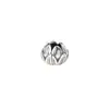 Plata S925 Artesanía Fina Separador de Botón de Flor de Loto Soporte de Flor Adorno de Plata Cuenta Bodhi de Cristal Accesorios de Plata DIY