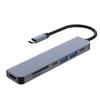 Estação de acoplamento tipo c estação de acoplamento USBC oito em um para leitor de cartão divisor de hub conversor de cabo HDMI