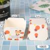 Copo Quadrado Descartável Resistente a Altas Temperaturas para Bolo, Porta-Copos de Papel para Chiffon de Hokkaido, Copo para Forno, Copo para Muffin 100