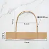 En stock al por mayor bolsa de papel asa de cuerda de mano cuerda de cuerda de papel kraft bolsa de mano bolsa de papel color cuerda de kraft cuerda de papel fabricantes