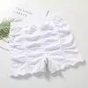 Nuevos shorts de seguridad plisados de alta elasticidad sin costuras para mujer de cintura media, envío directo del fabricante