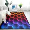 Alfombra de terciopelo de cristal 3D impresa de colores para Amazon transfronterizo, decoración de sala de estar, área grande, manta para sofá resistente a la suciedad, puede ser al por mayor