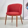 Juego de mesa y sillas de comedor de imitación de madera maciza nórdica, mesa redonda creativa de ocio minimalista moderna para apartamentos pequeños, sillas para cafetería