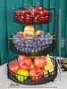 Bandeja de Frutas Luxo Acessível Mesa de Centro da Sala de Estar Caixa de Doces Cesta de Frutas Doméstica Multicamadas Aparência Elegante 2025 Porta-Petiscos Bandeja de Frutas