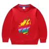 Ropa para Niños Nueva de Comercio Exterior Transfronterizo Primavera y Otoño 2023 Suéter de Cuello Redondo Chaqueta de Algodón de Manga Larga para Niños y Niñas