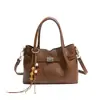 Bolso de Mano de Moda Nicho Vintage Estilo Coreano 2026 Nuevo Llegado Invierno Gran Capacidad para Viajar Simple Casual Bolso de Axila