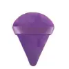Nuevo Puff Triangular de Terciopelo Suave de Venta Caliente que No Absorbe el Polvo, Puff Abanico tipo Cushion para Fijar Polvos Sueltos
