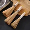 Cepillo de Bambú de Madera para Lavar Ollas, Cepillo de Bambú para Ollas, Cepillo de Cocina para Ollas, Cepillo Mágico para Tazones, Cepillo de Limpieza para el Hogar, Escoba de Bambú para Limpieza