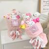 Ramo de Muñecas de Peluche de Dibujos Animados Terminado para Regalo de Cumpleaños de Novia, Producto Terminado de Muñeca Creativa, Venta al por Mayor Transfronteriza