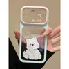 Funda linda de West Highland White Terrier con la cabeza inclinada, adecuada para Apple 16 Pro Max, funda suave para iPhone 15 Plus, estilo fresco y pequeño para 14
