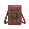 Nuevo bolso cruzado punk para mujer, bolso cruzado de un solo hombro, bolso de comercio exterior MINI/Mini, bolso cuadrado pequeño para viajes al aire libre