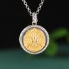 Colgante de plata S925 con diseño de martillo vintage de Golden Deer King, con maja de diamantes y plata redonda, de marca amarilla, para hombre y mujer.