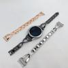 Para Pulseira Samsung Galaxy Watch 22 20mm Grande X Liga de Zinco Diamante Metal Aço Inoxidável