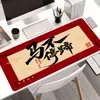 Mouse Pad Criativo de Ano Novo com Texto Espírito de Dragão para Jogos Grande High-End Espessado Resistente à Sujeira Desgastável Tapete para Mesa de Computador