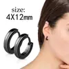 Moda Pendientes de Aro Cruzados de Acero Inoxidable Pendientes Tornillos de Mancuerna Redondos Pastel Barra de Mancuerna Traje