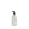 Transparente estilo europeu padrão loção garrafa Creative Stripe Shampoo banho óleo essencial lavagem e proteção PET garrafa vazia de plástico