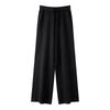 Pantalones de Cachemira 100% Pura para Mujer para Usar como Ropa Exterior para Ropa de Trabajo, Pantalones Gruesos de Pierna Ancha, Nuevos Pantalones Casuales Rectos de Cintura Alta con Cordones