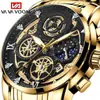 Reloj para Hombre AliExpress Transfronterizo Sol Luna Estrella Calendario Hueco Acero Inoxidable Tourbillon Cuarzo Impermeable
