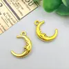 Venta Caliente Transfronteriza Retro Antiguo Aleación de Oro Imitación Sol Luna Estrella Colgante Accesorio para Joyería DIY Colgante