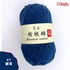 Bordado Vermelho Lã Penteada Algodão Tricô à Mão DIY Crochê Fio de Algodão Penteado 4 Fios Cachecol de Crochê Fio para Boneca