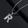 Moda Europea y Americana Elegante Hip-Hop Collar con Colgante Forma de 26 Letras Inglesas, Adecuado para Hombres y Mujeres para Usar y Regalar