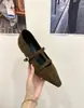 Sapatos Mary Jane retrô estilo coreano com estampa de leopardo e bico fino para mulheres, modelo novo com uma única tira de fivela, versáteis e estilosos, sapatos de solado reto que aumentam a altura