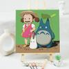 Paisaje de flores de dibujos animados, pintura al óleo digital, pintura decorativa para niños, pintura al óleo pintada a mano, pintura para colorear, pintura colgante, pintura al óleo para estudiantes WD