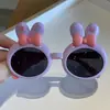 Nuevas gafas polarizadas de conejo para niños, gafas lindas para bebé, patas suaves, gafas para niños y niñas, gafas de silicona con protección solar