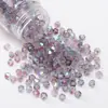 Cuentas de Arroz de Doble Punta de Dos Colores Aurora de Súper Alta Calidad de 4 mm, Cuentas Sueltas para Pulsera, Collar, Joyería Hecha a Mano con Cuentas, Accesorios