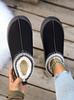 2025 Comércio Exterior Tamanho Grande Slip-On Forrado com Fleece Espessado Quente Sapatos de Algodão Casuais Versáteis Estação Europeia e Americana Estilo Étnico Sapatos Femininos
