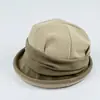 Sombrero de Verano con Ala Enrollada para Mujer, Estilo Japonés, Nuevo Sombrero de Sol para Exteriores de Ala Grande, Sombrero Bucket Versátil Casual Streetwear, Plegable