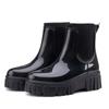 Nuevas botas de lluvia elásticas para mujer, botas de lluvia hasta la pantorrilla, resistentes al desgaste, mayor impermeabilidad, antideslizantes, para lluvia, usables en exteriores, botas hasta la pantorrilla