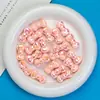 Ding Yi Leng Yue Arco Colorido Cor de Destaque Banhado Cor Sólida Forma de Gravata Borboleta Contas DIY Acessórios para Corrente de Celular