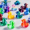 Mineração quente transfronteiriça impressão 3D patinho micro paisagem diy ornamentos decorativos acessórios de pingente atacado