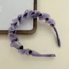 [Gradiente Colorido] Diadema de Malla Plisada Súper Hada con Forma de Ola para Mujer, Verano, Dentada Antideslizante, Diadema Alta para Cráneo