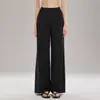 Nuevos Pantalones de Yoga de Pierna Ancha Transfronterizos para Mujer, Pantalones Largos Rectos Casuales Holgados con Bolsillos, Pantalones Deportivos para Correr y Ciclismo al Aire Libre