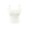 Camisola Sexy Caliente de Verano para Chica con Tirantes Ajustables y Almohadillas en el Pecho para Prevenir la Flacidez, Corte Ajustado, Ceñido a la Cintura, Estilo Corto para Ropa Exterior