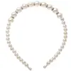 Diadema de Perlas para Mujer Europea y Americana Elegante Elegante Adorno para el Cabello Prensado Super Hada Celebridad de Internet Accesorios para el Cabello de Novia Diadema Retro Mujer