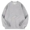Nuevo Jersey de Color Sólido con Cuello Redondo de Manga Larga Casual para Primavera y Otoño, El Más Fácil de Combinar, Sudadera sin Capucha, Top Interior Casual Holgado