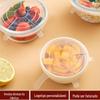 Fornecimento Direto da Fábrica 1236 Tampa de Silicone para Conservar Alimentos Tampa de Copo Sanitária Tampa de Caneca Diâmetro 10-12cm Pequena Transparente