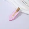 Presilha de Cabelo Acrílica Lisa Sem Costura para Franja Lateral, Presilha Simples para Maquiagem de Franja Que Não Danifica o Cabelo, Presilha Bico de Pato Atacado