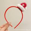 Pinza para el cabello navideña Tocado Accesorios para el cabello navideños Moño de felpa para mujer Otoño e invierno 2024 Lavar la cara Diadema navideña