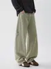 Pantalones de Trabajo Retro Japoneses Muxi Clothing con Parches, Pantalones Curvos Versátiles de Leñador, Pantalones Casuales de Pierna Ancha para Hombre