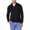 2026 Moda Masculina Transfronteriza Otoño/Invierno Suéter de Punto Pulóver de Media Cremallera Suéter Polo Suéter de Punto Casual de Manga Larga