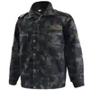 Conjunto de ropa de trabajo de camuflaje estilo antiguo para entrenamiento militar de primavera y otoño, ropa de protección laboral resistente al desgaste y a la suciedad para obras de construcción, uniforme de entrenamiento para exteriores