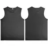 Chaleco deportivo transpirable de secado rápido transfronterizo para hombres y mujeres, camiseta sin mangas transpirable para fitness al aire libre y running, camiseta sin mangas holgada de color liso con estampado de logo